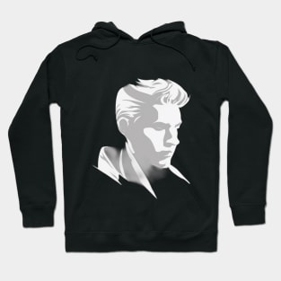 Enigmatic Silver Silhouette - Iconic Hair Style No. 606 Hoodie